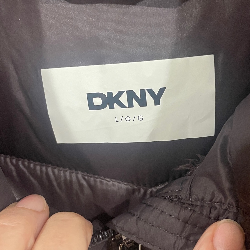 🦁 DKNY Women's Zip-Front Long Coat - Picture 7 of 10